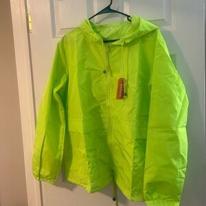 Neon Green Rain Coat